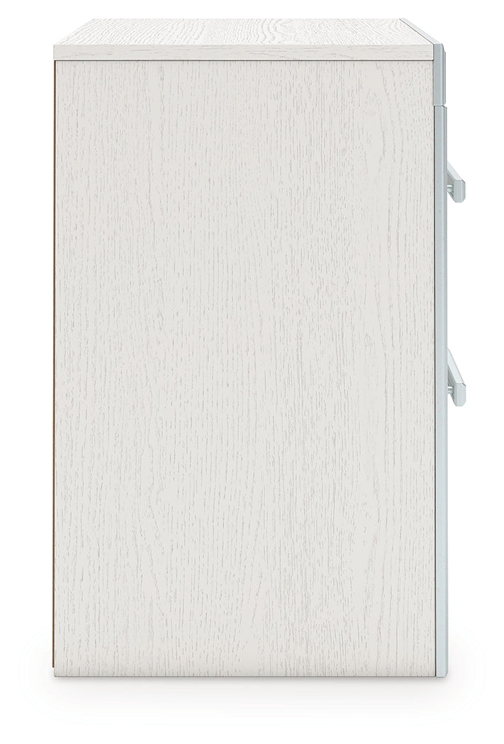 Zuraleus Queen Upholstered Panel Bed, Dresser, Mirror and Nightstand