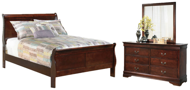 Furniture City Houma - Ashley Furniture - Alisdair Full Sleigh Bed, Dresser and Mirror - Full Sleigh Bed, Dresser and Mirror - B376B7