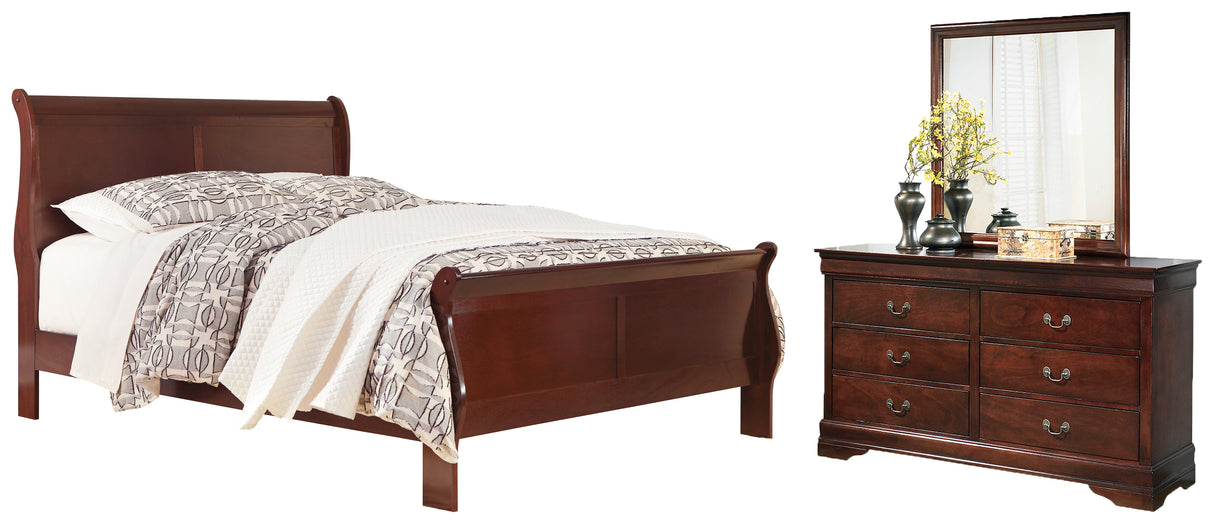 Furniture City Houma - Ashley Furniture - Alisdair King Sleigh Bed, Dresser and Mirror - King Sleigh Bed, Dresser and Mirror - B376B21