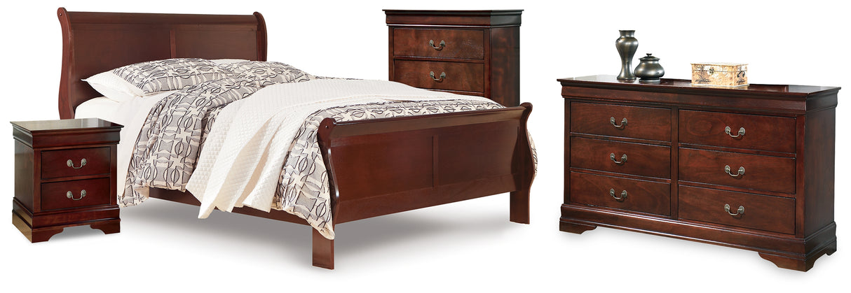 Furniture City Houma - Ashley Furniture - Alisdair Queen Sleigh Bed, Dresser, Chest and Nightstand - Queen Sleigh Bed, Dresser, Chest and Nightstand - B376B35