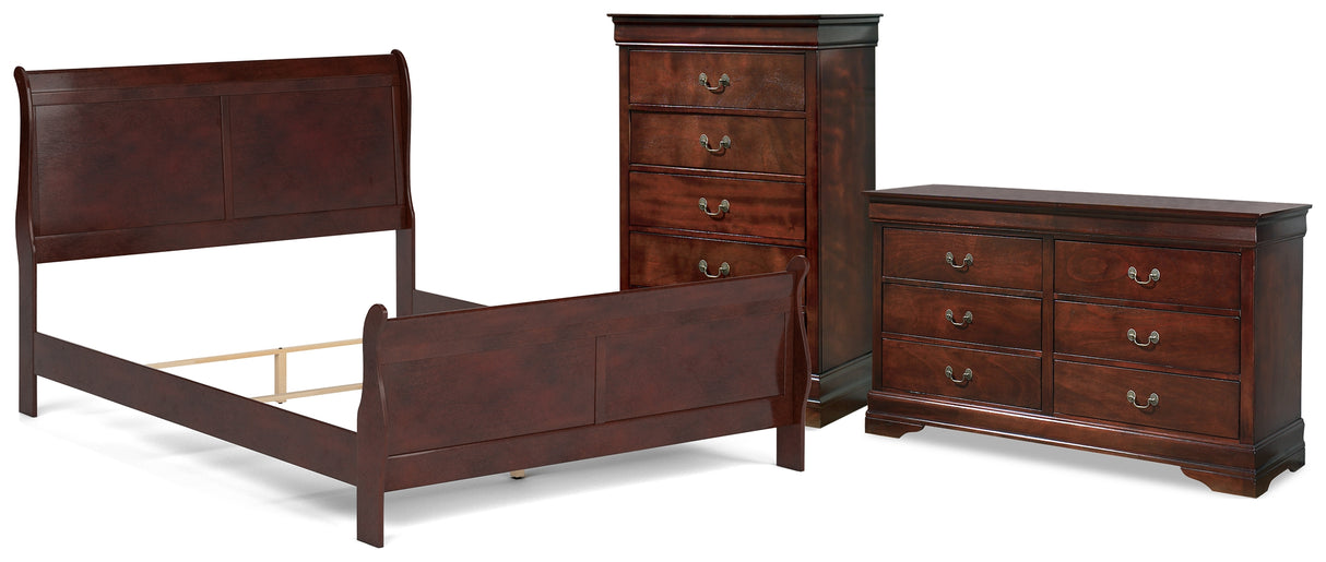 Furniture City Houma - Ashley Furniture - Alisdair Queen Sleigh Bed, Dresser and Chest - Queen Sleigh Bed, Dresser and Chest - B376B28