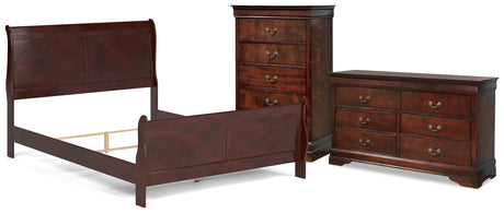 Furniture City Houma - Ashley Furniture - Alisdair Queen Sleigh Bed, Dresser and Chest - Queen Sleigh Bed, Dresser and Chest - B376B28