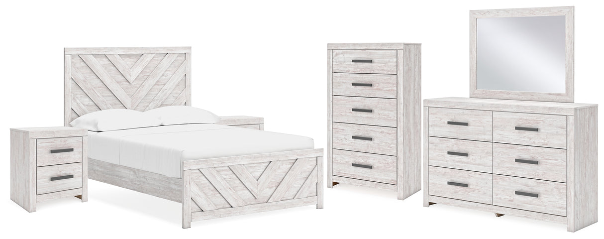 Furniture City Houma - Ashley Furniture - Cayboni Full Panel Bed, Dresser, Mirror, Chest and 2 Nightstands - Full Panel Bed, Dresser, Mirror, Chest and 2 Nightstands - B3788B15