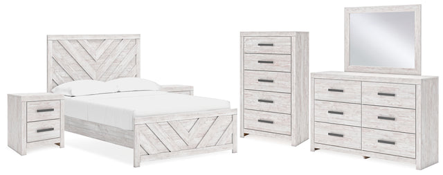 Furniture City Houma - Ashley Furniture - Cayboni Full Panel Bed, Dresser, Mirror, Chest and 2 Nightstands - Full Panel Bed, Dresser, Mirror, Chest and 2 Nightstands - B3788B15
