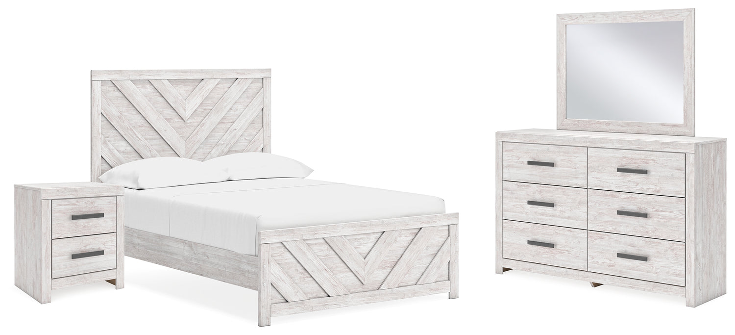 Furniture City Houma - Ashley Furniture - Cayboni Full Panel Bed, Dresser, Mirror and Nightstand - Full Panel Bed, Dresser, Mirror and Nightstand - B3788B14