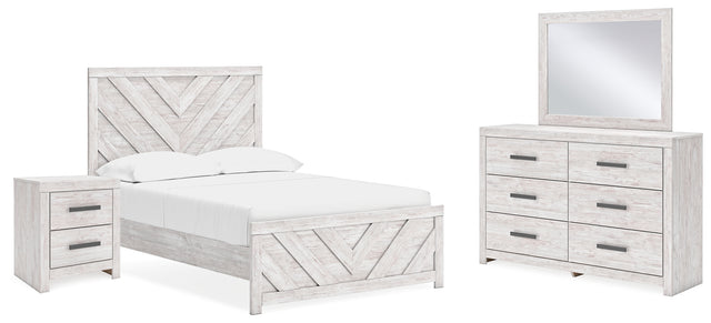 Furniture City Houma - Ashley Furniture - Cayboni Full Panel Bed, Dresser, Mirror and Nightstand - Full Panel Bed, Dresser, Mirror and Nightstand - B3788B14