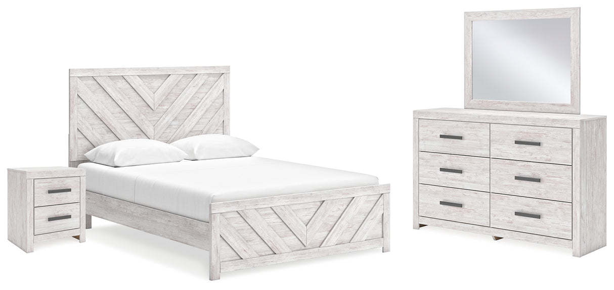 Furniture City Houma - Ashley Furniture - Cayboni Queen Panel Bed, Dresser, Mirror and Nightstand - Queen Panel Bed, Dresser, Mirror and Nightstand - B3788B8
