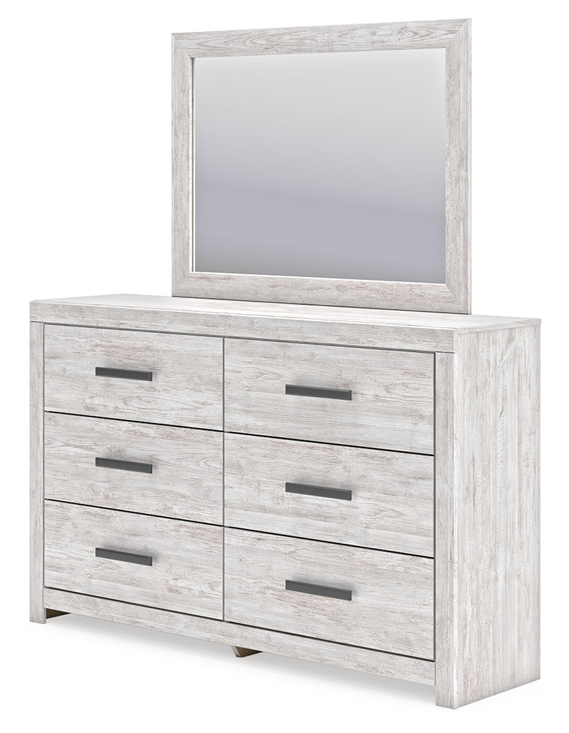 Cayboni King Panel Bed, Dresser, Mirror, Chest and 2 Nightstands