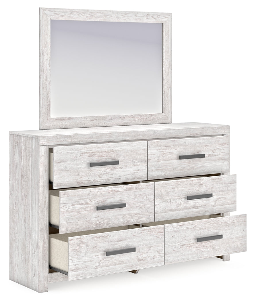 Cayboni Full Panel Bed, Dresser, Mirror, Chest and 2 Nightstands