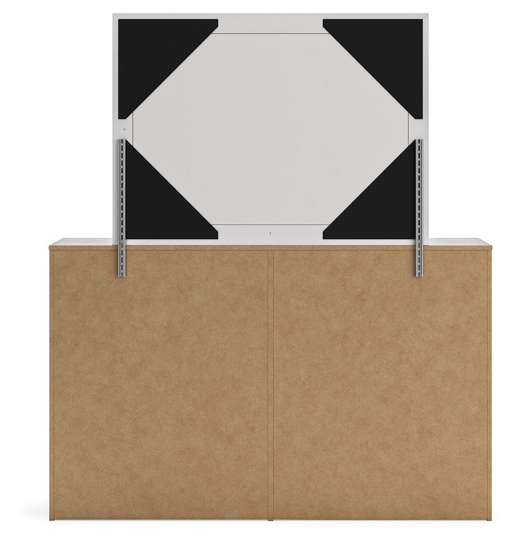 Cayboni King Panel Bed, Dresser, Mirror, Chest and 2 Nightstands