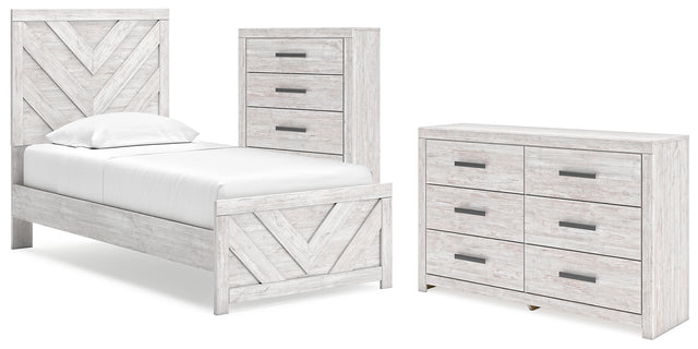 Furniture City Houma - Ashley Furniture - Cayboni Twin Panel Bed, Dresser and Chest - Twin Panel Bed, Dresser and Chest - B3788B11