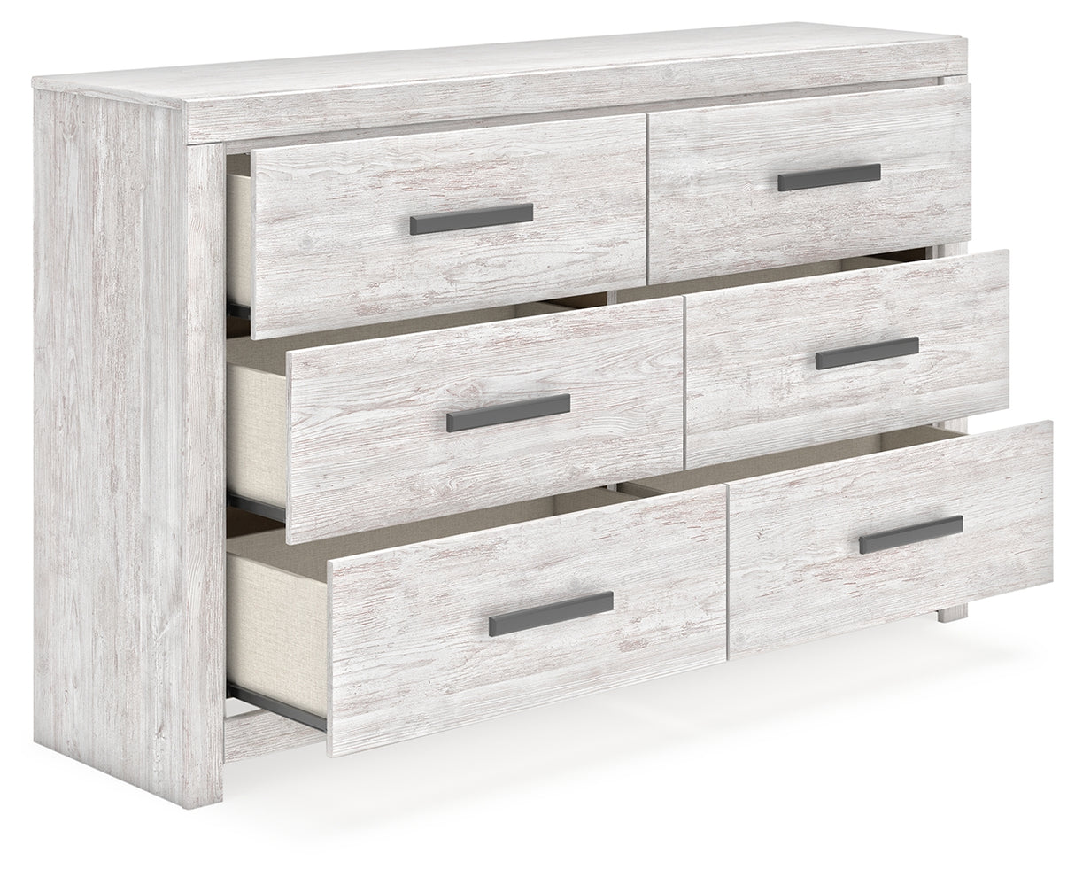 Cayboni Twin Panel Bed, Dresser and Chest