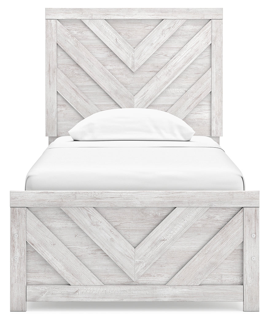 Cayboni Twin Panel Bed, Dresser and Chest