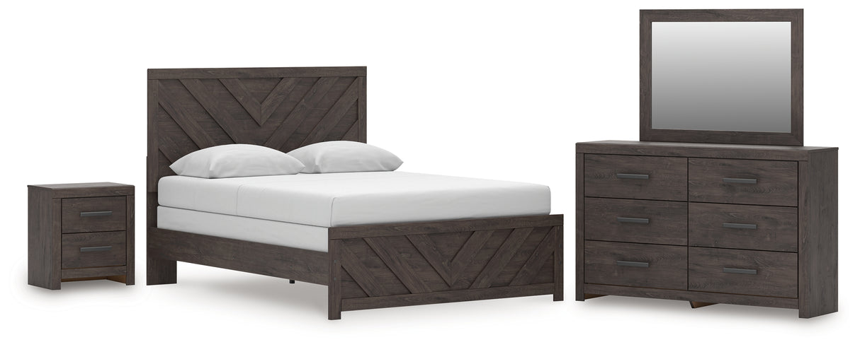 Prendonea Queen Panel Bed, Dresser, Mirror and Nightstand