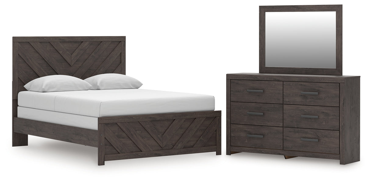 Prendonea Queen Panel Bed, Dresser and Mirror