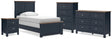 Furniture City Houma - Ashley Furniture - Landocken Twin Panel Bed, Dresser, Chest and Nightstand - Twin Panel Bed, Dresser, Chest and Nightstand - B414B20
