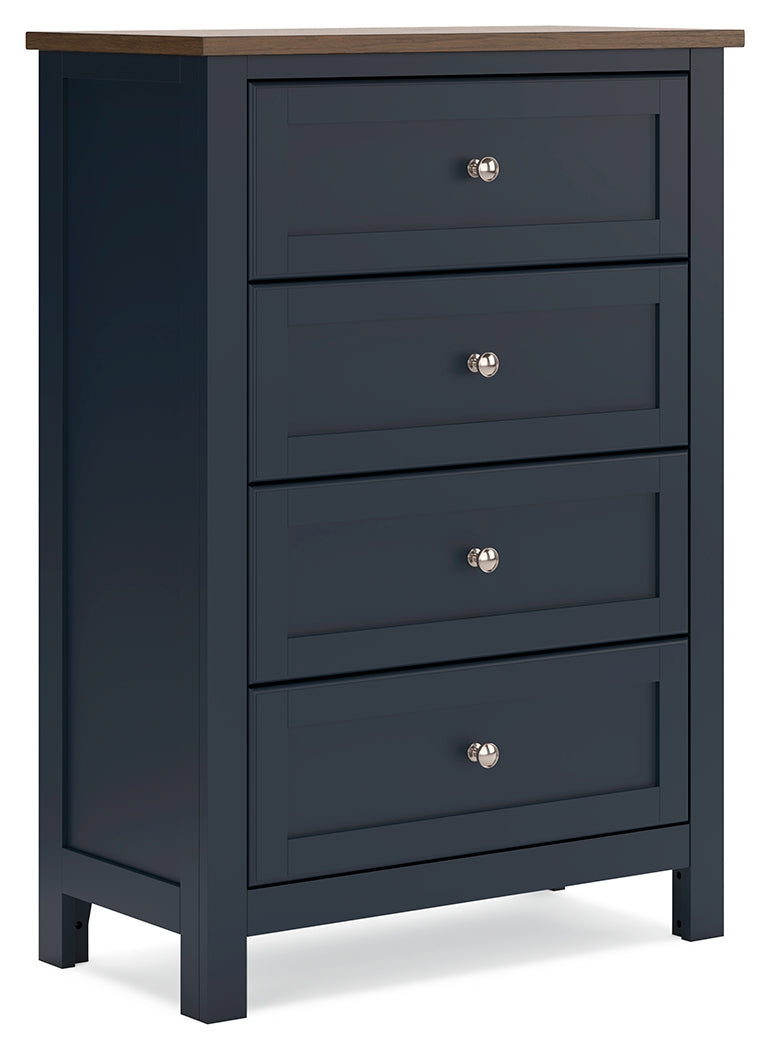 Landocken Twin Panel Bed, Chest and Nightstand