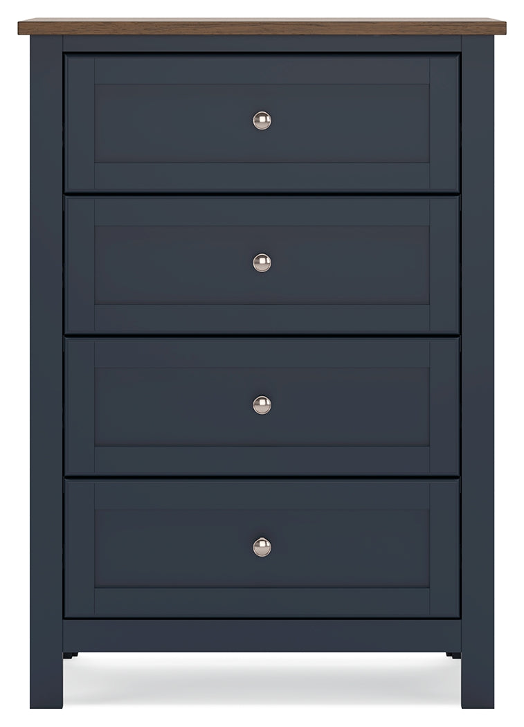 Landocken Twin Panel Bed, Chest and Nightstand