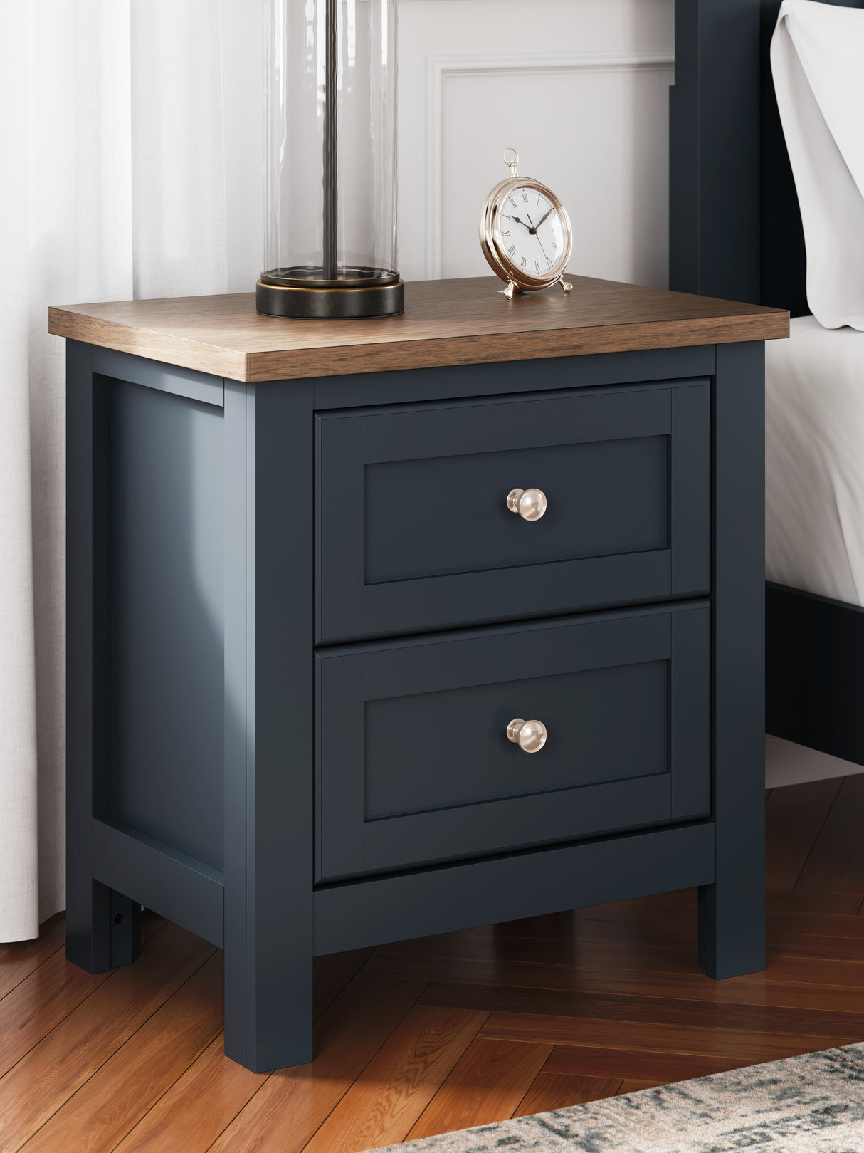 Furniture City Houma - Ashley Furniture - Landocken Nightstand - Two Drawer Night Stand - B414-92