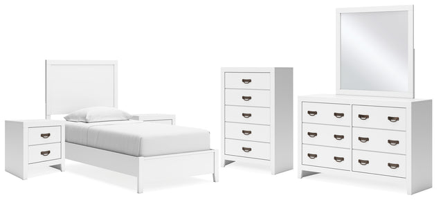 Furniture City Houma - Ashley Furniture - Binterglen Twin Panel Bed, Dresser, Mirror, Chest and 2 Nightstands - Twin Panel Bed, Dresser, Mirror, Chest and 2 Nightstands - B427B19