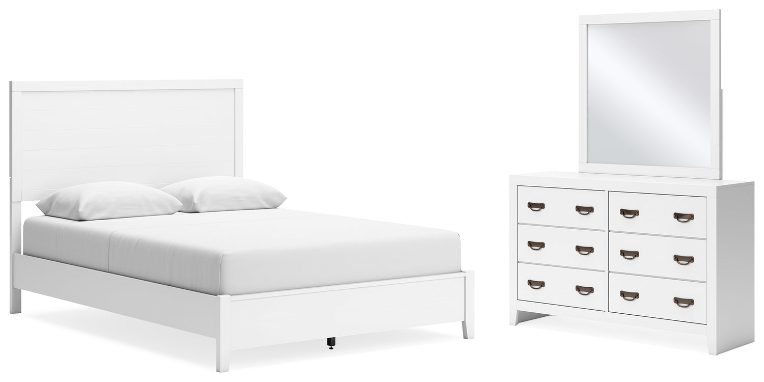 Furniture City Houma - Ashley Furniture - Binterglen Queen Panel Bed, Dresser and Mirror - Queen Panel Bed, Dresser and Mirror - B427B7