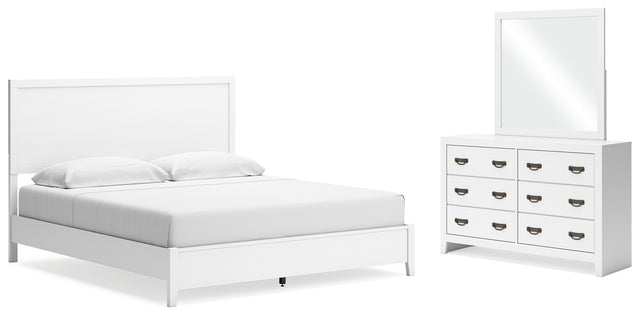 Furniture City Houma - Ashley Furniture - Binterglen King Panel Bed, Dresser and Mirror - King Panel Bed, Dresser and Mirror - B427B12