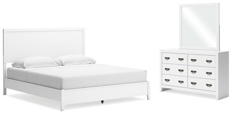 Binterglen King Panel Bed, Dresser and Mirror