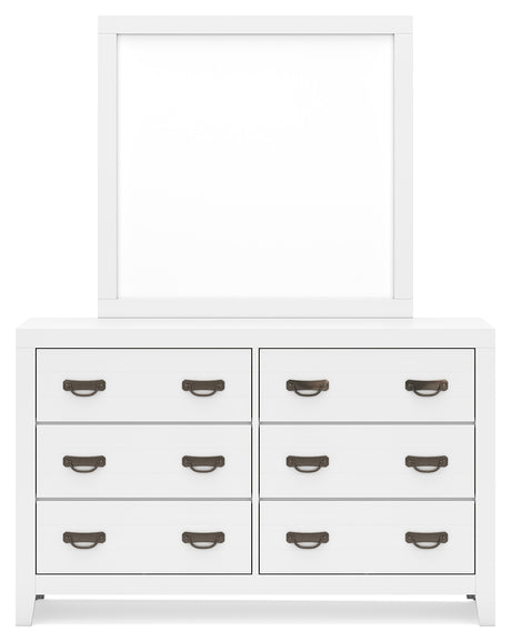 Binterglen Queen Panel Bed, Dresser, Mirror and Nightstand