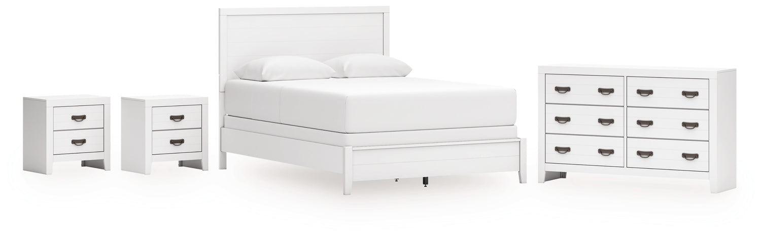 Furniture City Houma - Ashley Furniture - Binterglen Queen Panel Bed, Dresser and 2 Nightstands - Queen Panel Bed, Dresser and 2 Nightstands - B427B15