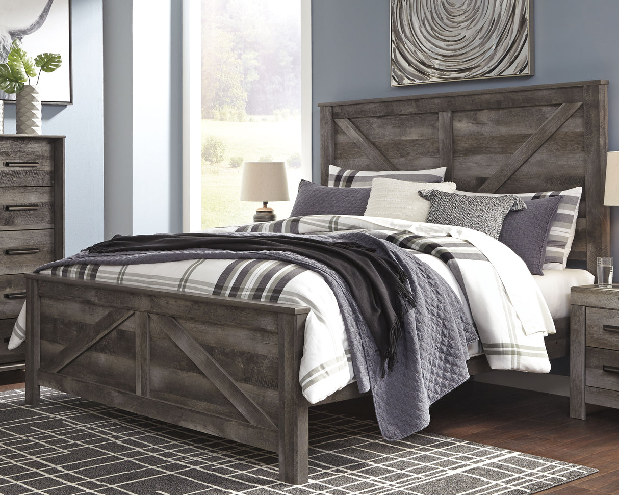 Furniture City Houma - Ashley Furniture - Wynnlow King Crossbuck Panel Bed - King Crossbuck Panel Bed - B440B11