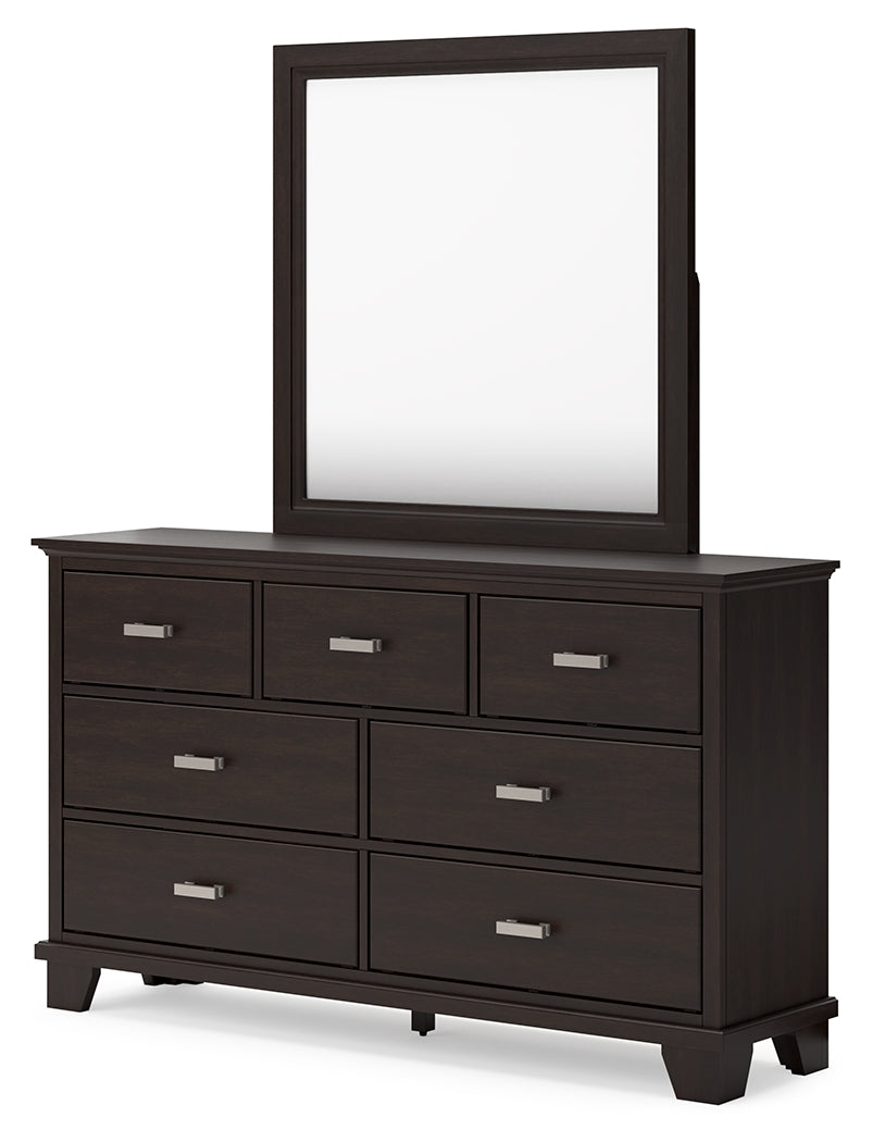 Covetown Twin Panel Bed, Dresser and Mirror