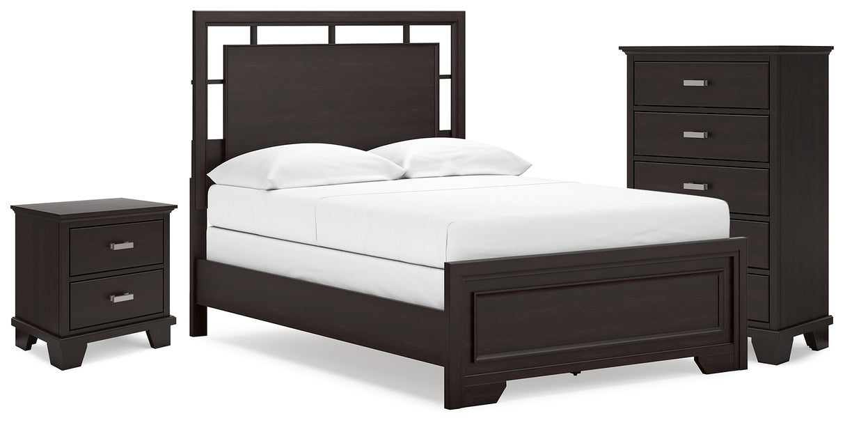 Furniture City Houma - Ashley Furniture - Covetown Full Panel Bed, Chest and Nightstand - Full Panel Bed, Chest and Nightstand - B441B16