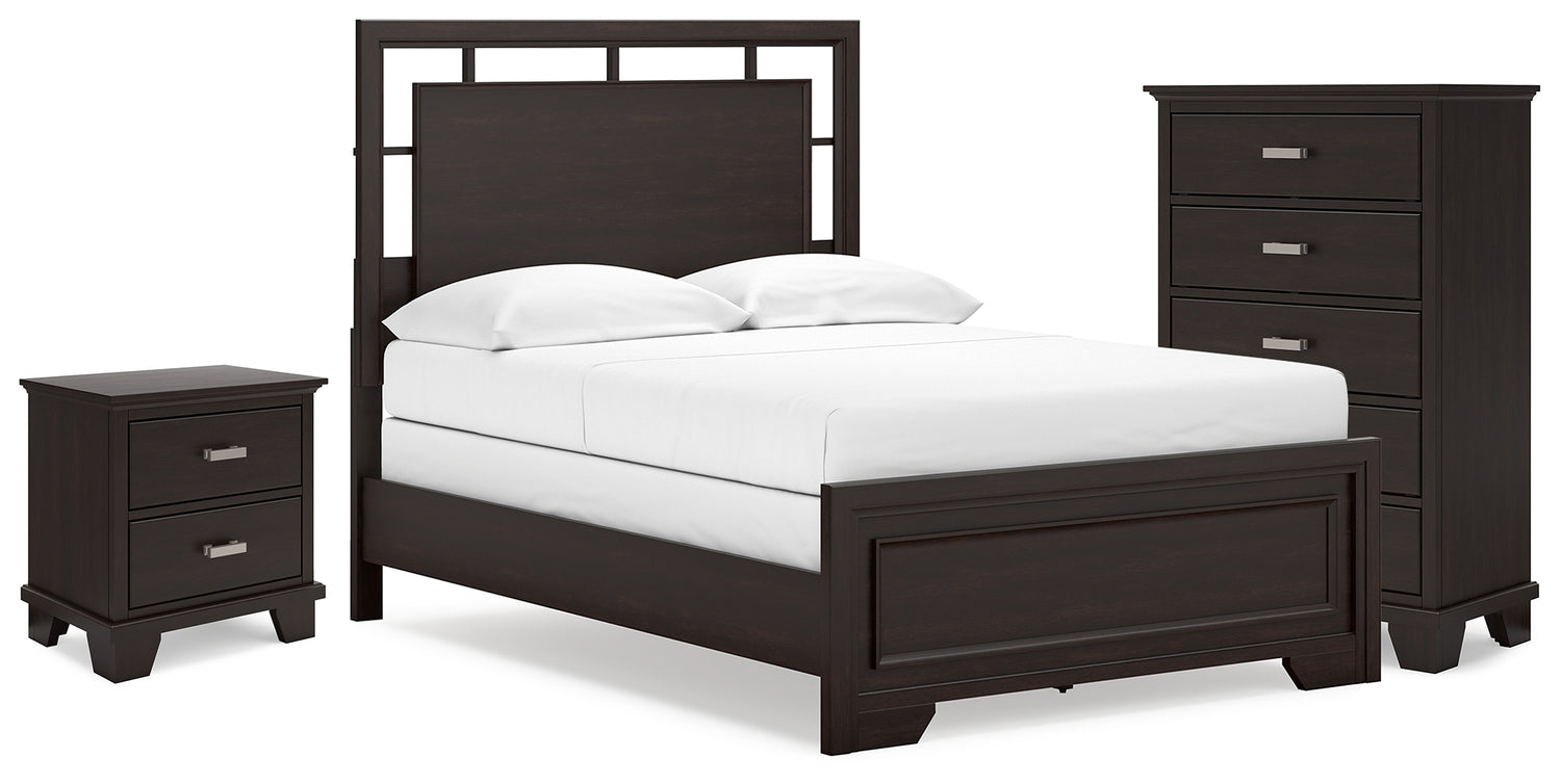 Furniture City Houma - Ashley Furniture - Covetown Full Panel Bed, Chest and Nightstand - Full Panel Bed, Chest and Nightstand - B441B16