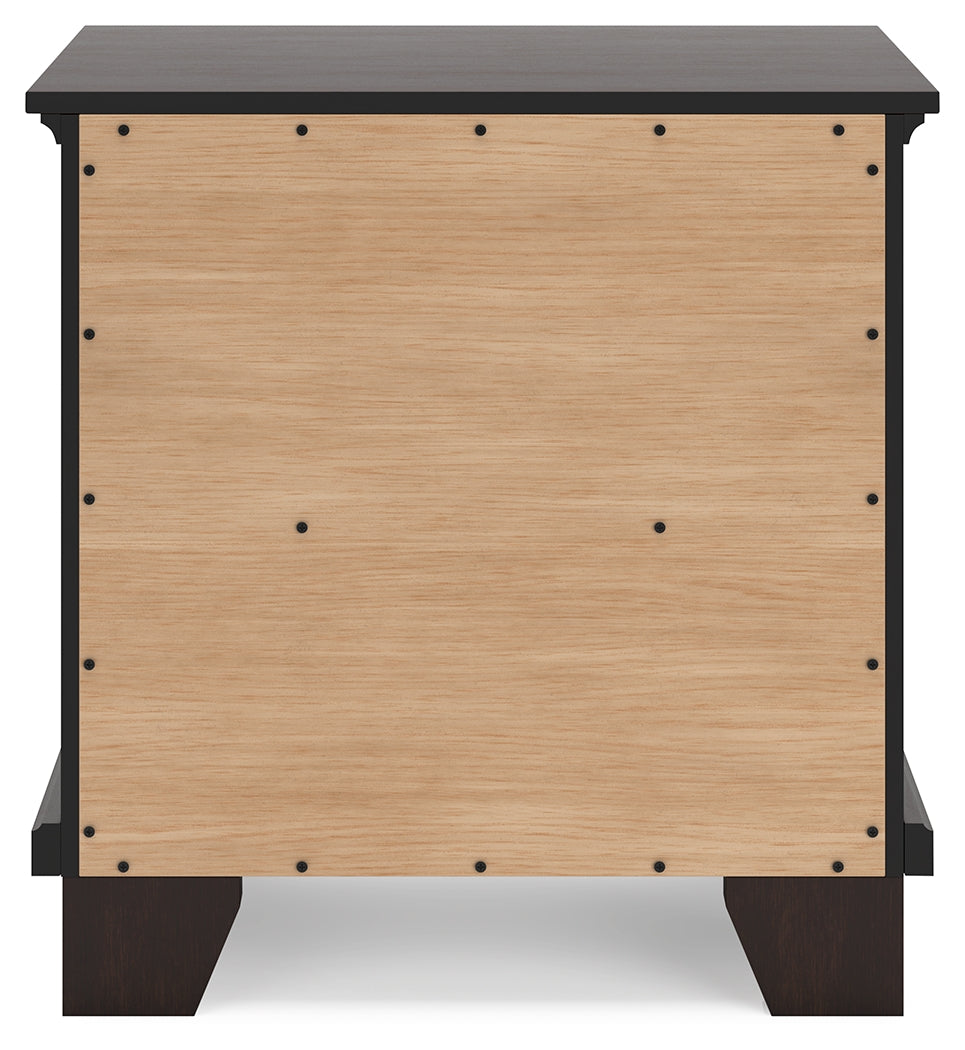 Covetown Full Panel Bed, Chest and Nightstand