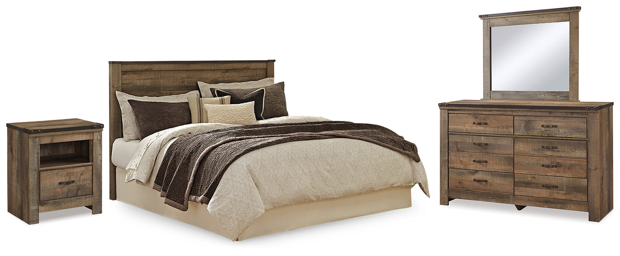 Trinell King/California King Panel Headboard, Dresser, Mirror and Nightstand