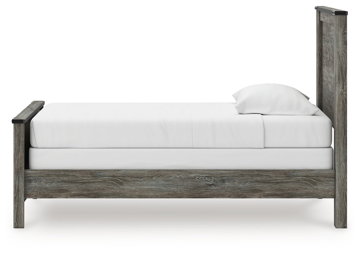 Frandern Twin Panel Bed, Dresser and Mirror