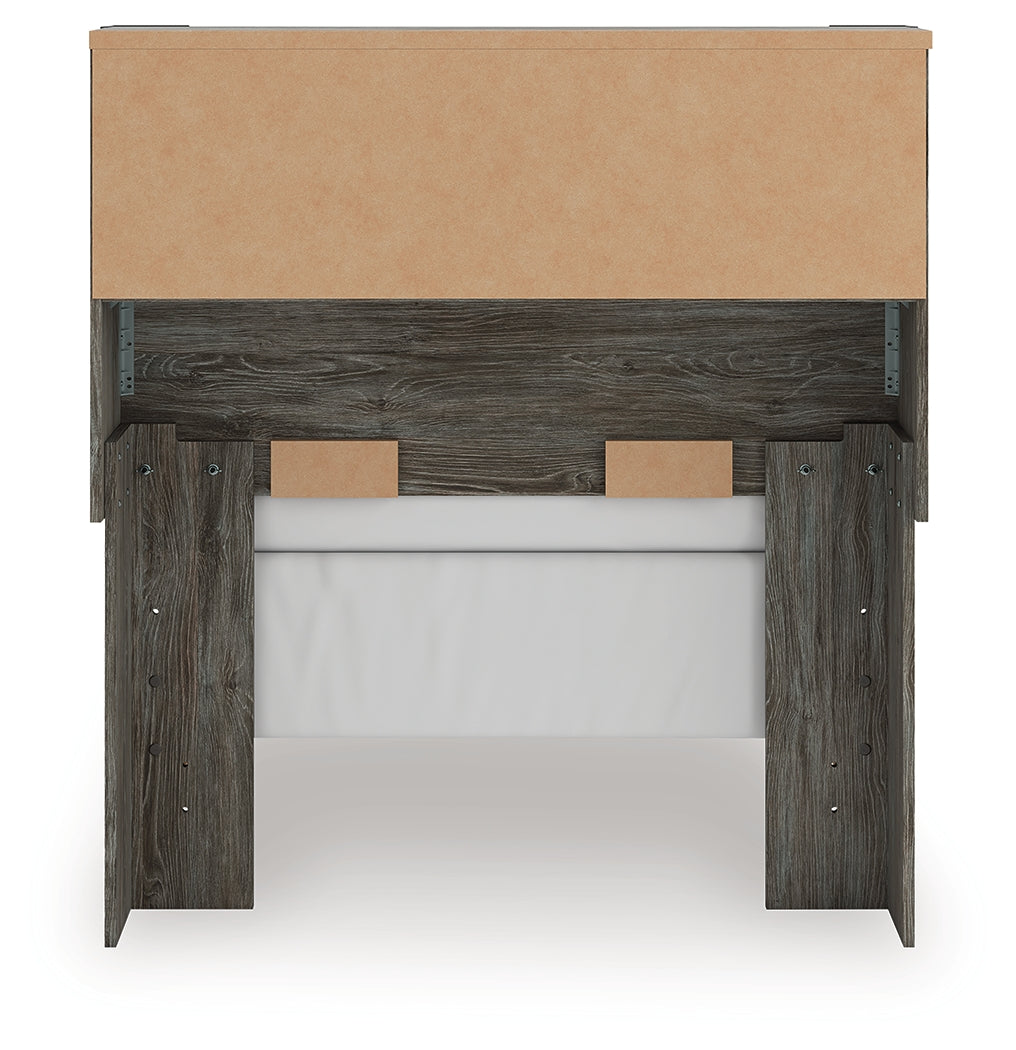 Frandern Twin Bookcase Bed, Dresser and Mirror