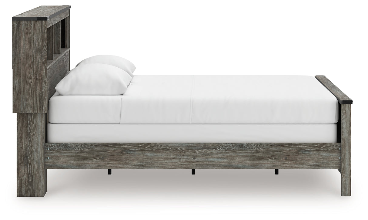 Frandern Queen Bookcase Bed, Dresser and Mirror