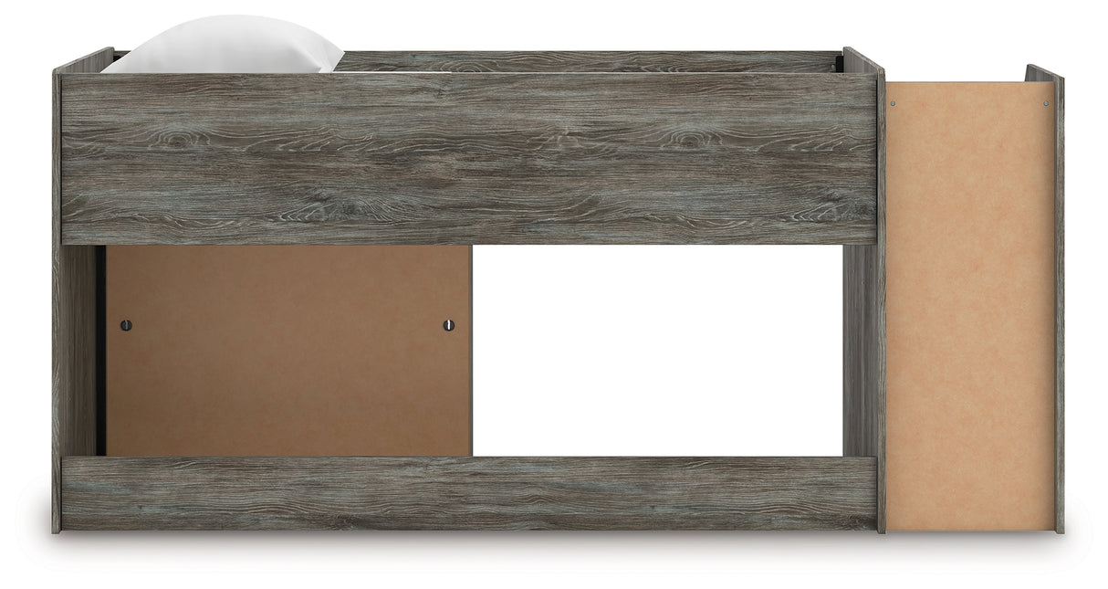 Frandern Twin Loft Bed with Bookcase Storage