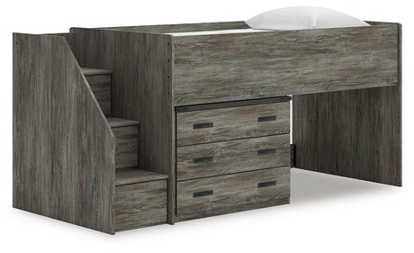 Furniture City Houma - Ashley Furniture - Frandern Twin Loft Bed with Drawer Storage - Twin Loft Bed with Drawer Storage - B4480B15