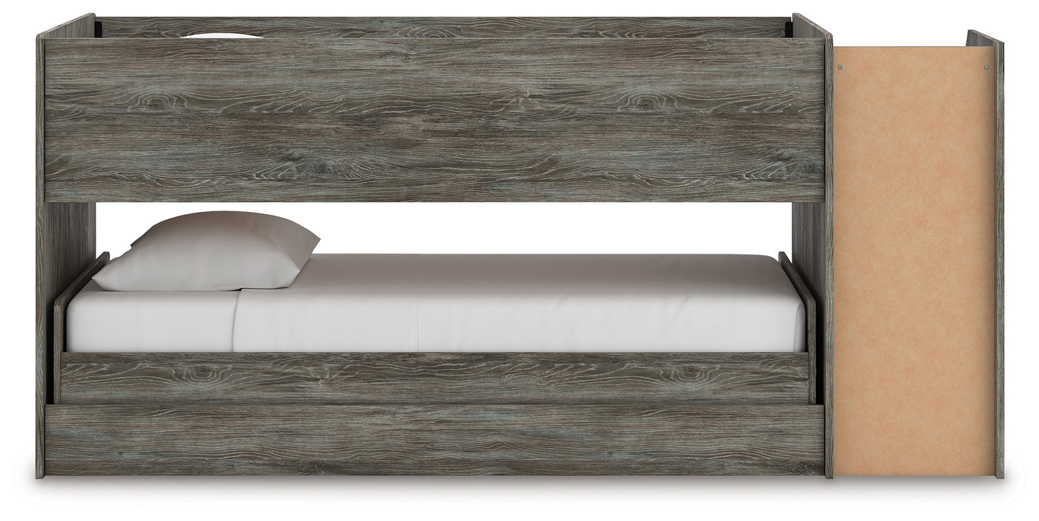 Frandern Twin Over Twin Loft Bed and Mattresses