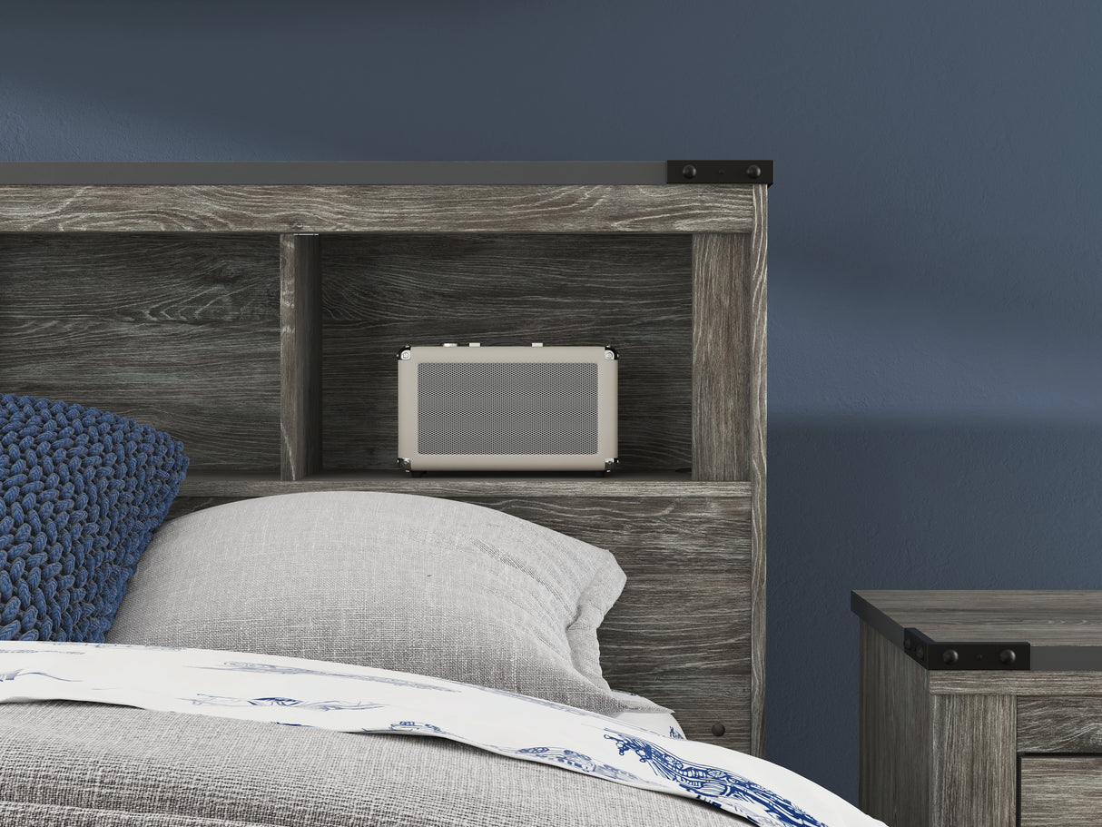 Frandern Full Bookcase Bed, Dresser and Mirror