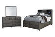 Furniture City Houma - Ashley Furniture - Caitbrook Full Storage Bed with Mirrored Dresser - Full Storage Bed with Mirrored Dresser - B476B5