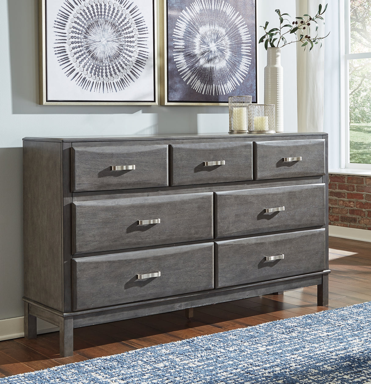 Caitbrook King Storage Bed, Dresser and Nightstand