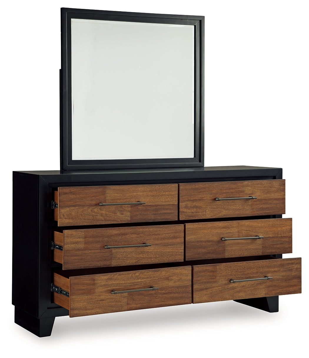 Kraeburn Queen Panel Storage Bed, Dresser and Mirror