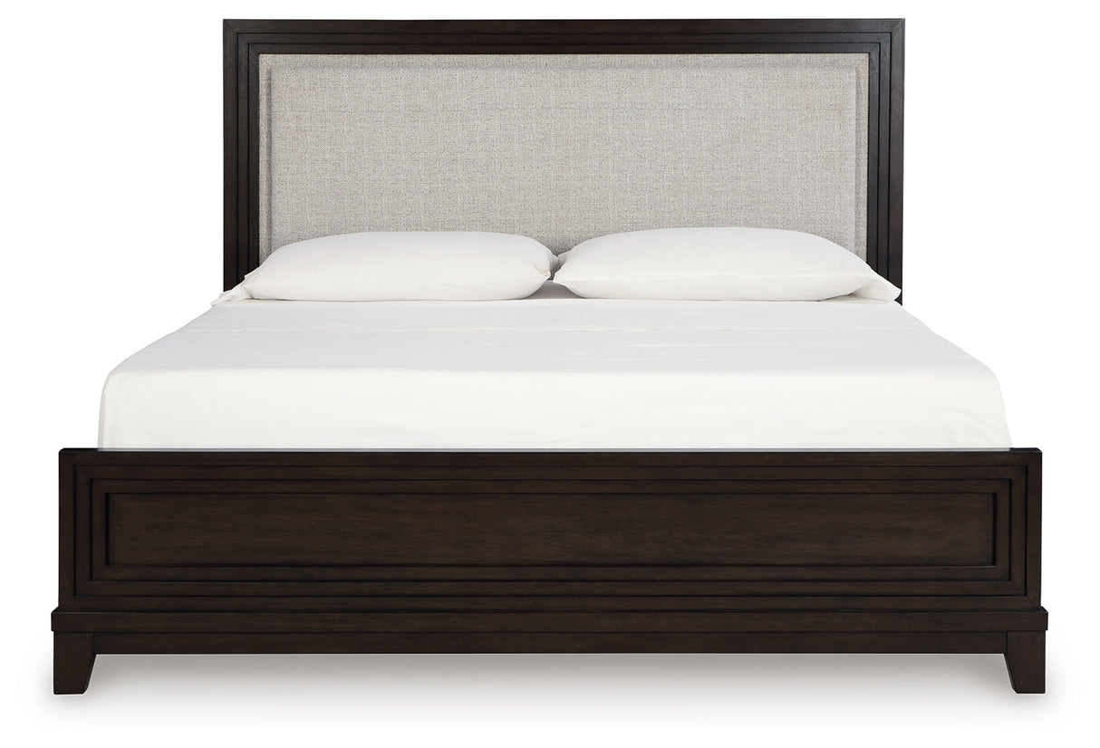 Neymorton California King Upholstered Panel Bed
