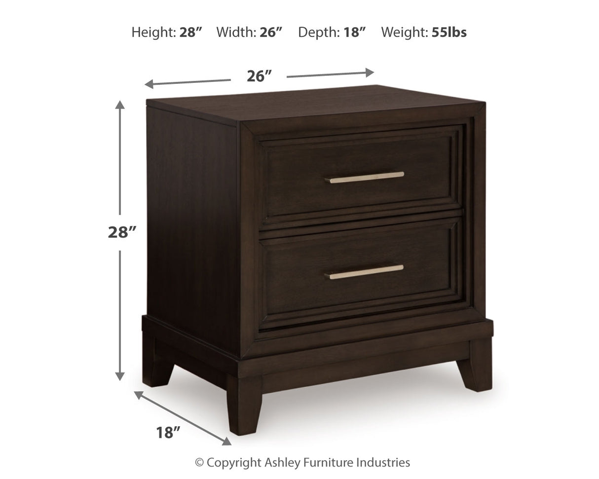 Neymorton King Panel Bed, Dresser, Mirror, Chest and 2 Nightstands