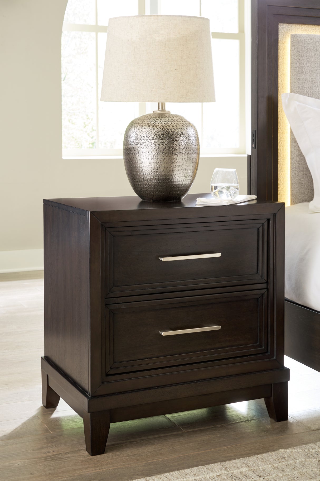 Furniture City Houma - Ashley Furniture - Neymorton Nightstand - Two Drawer Night Stand - B618-92