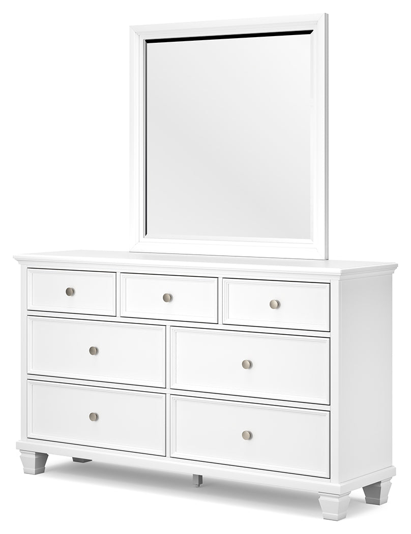 Fortman King Panel Bed, Dresser, Mirror, Chest and Nightstand