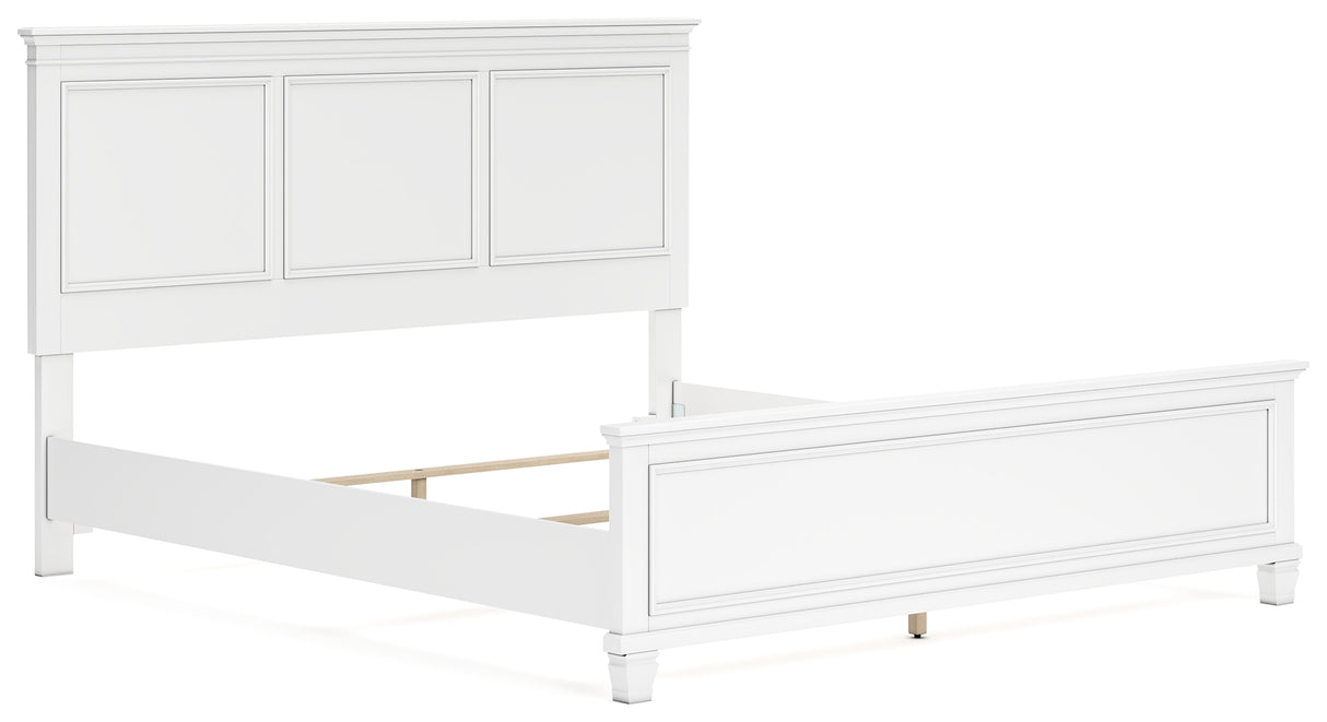 Fortman California King Panel Bed, Dresser and Mirror